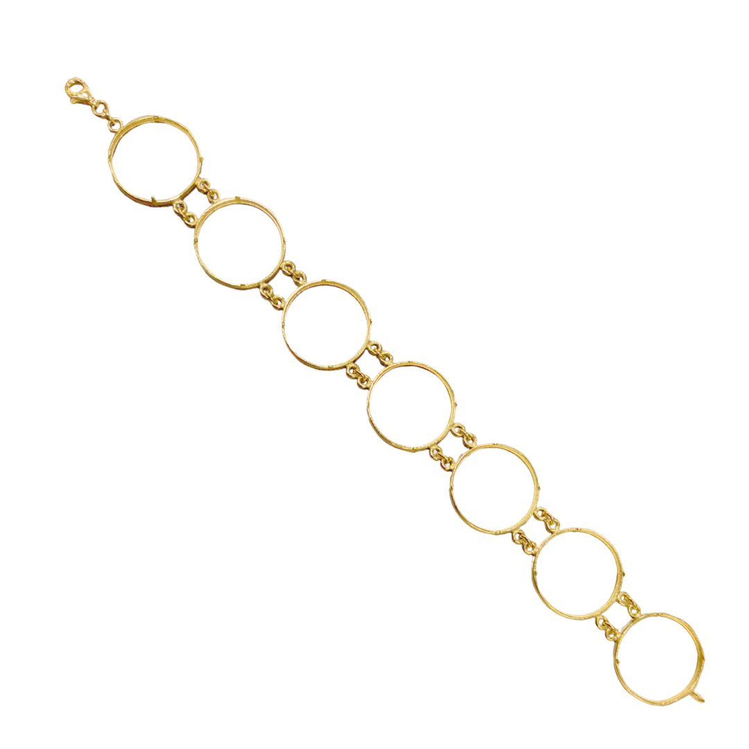 Monture Bracelet Pièce 10 Francs - Porte Pièce Or Jaune 750