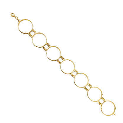 Monture Bracelet Pièce 10 Francs - Porte Pièce Or Jaune 750