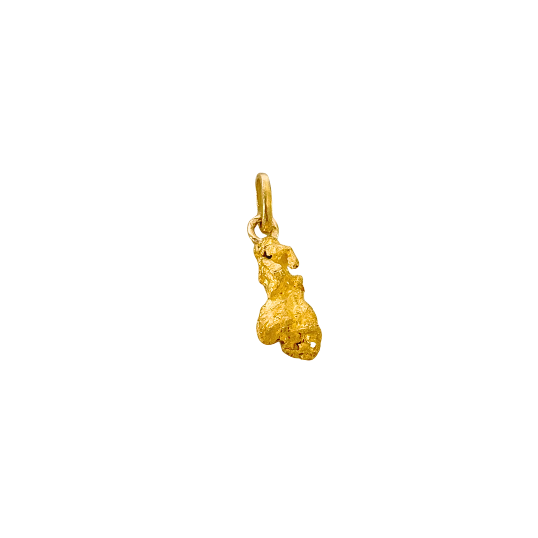 Pendentif Pépite Naturelle - Or Jaune 900