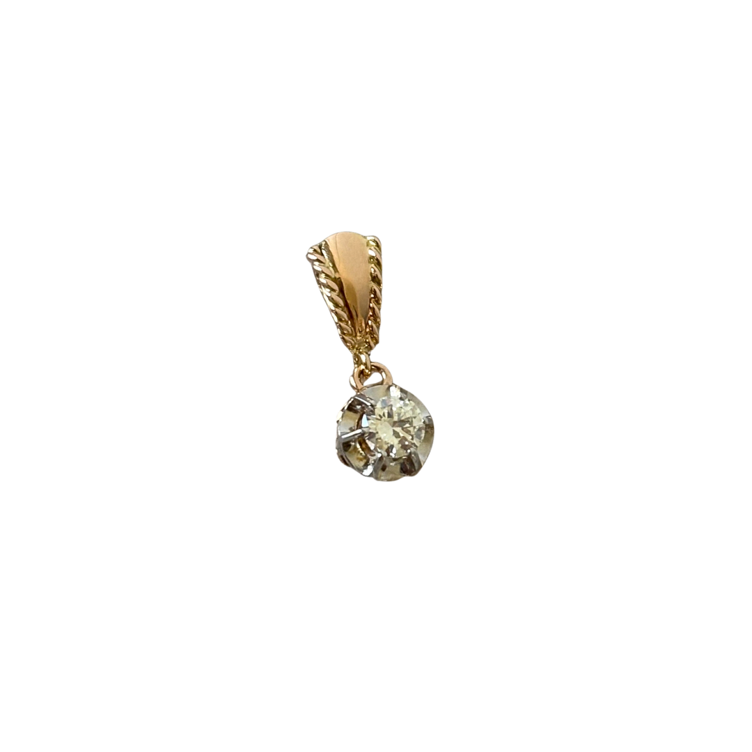 Pendentif Vintage - Or Jaune 750 & Diamant
