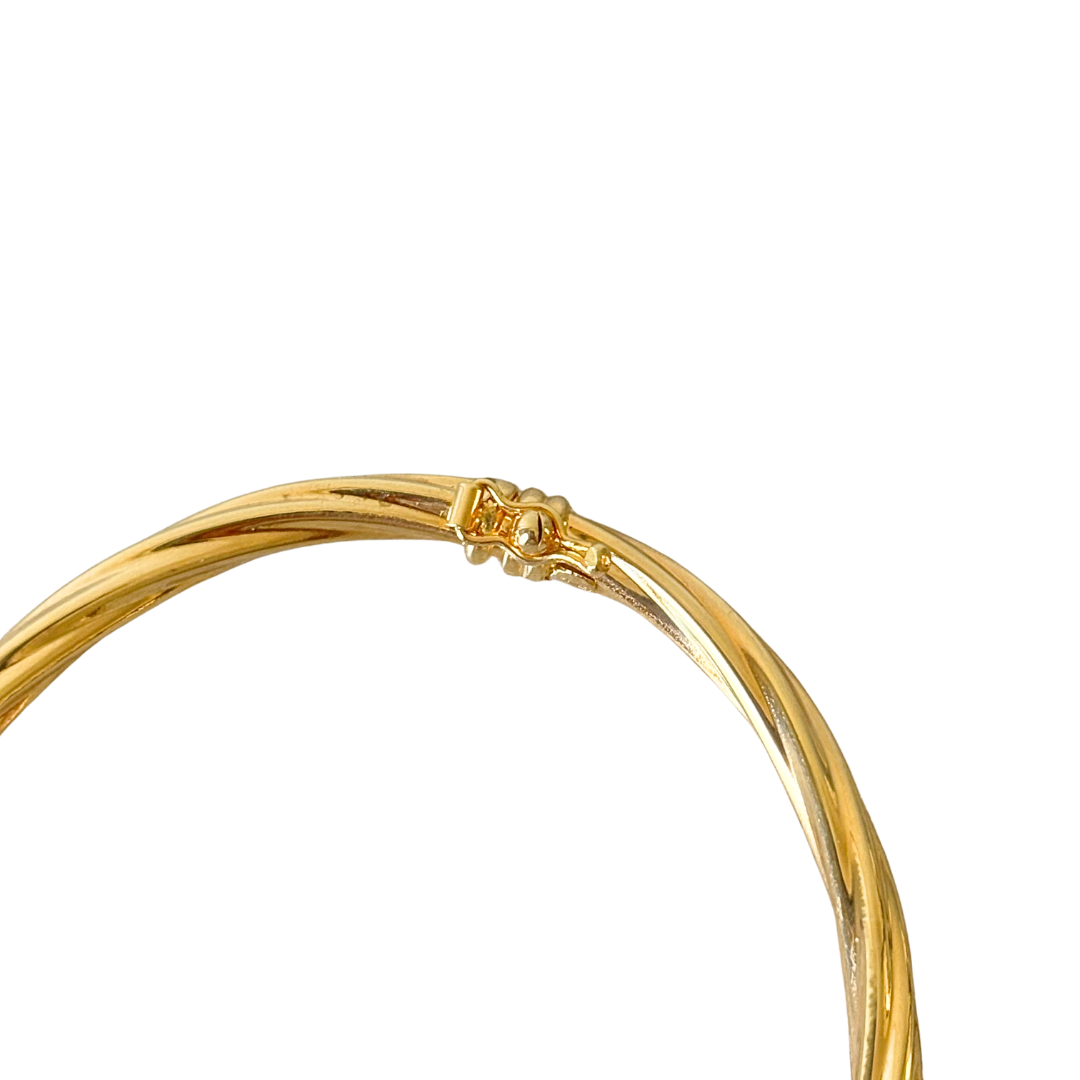 Bracelet Jonc Torsadé - Or Jaune 750