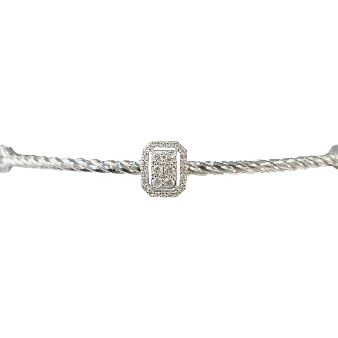 Bracelet - Or Blanc 750 & Diamants
