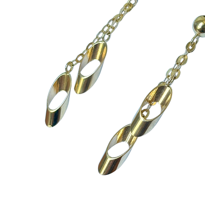 Boucles D'oreilles Pendantes - Or Jaune 750