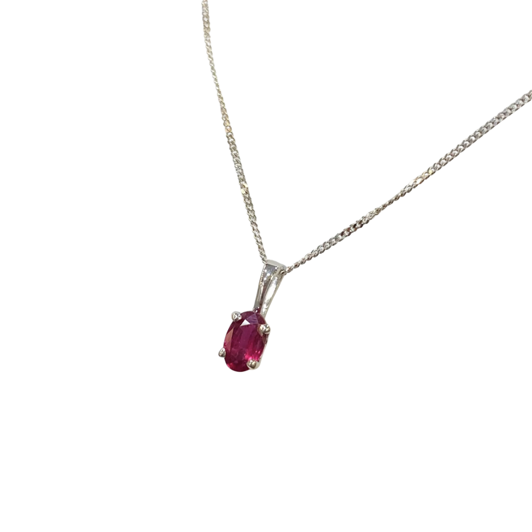 Collier Lapuna - Or Blanc 750 & Rubis