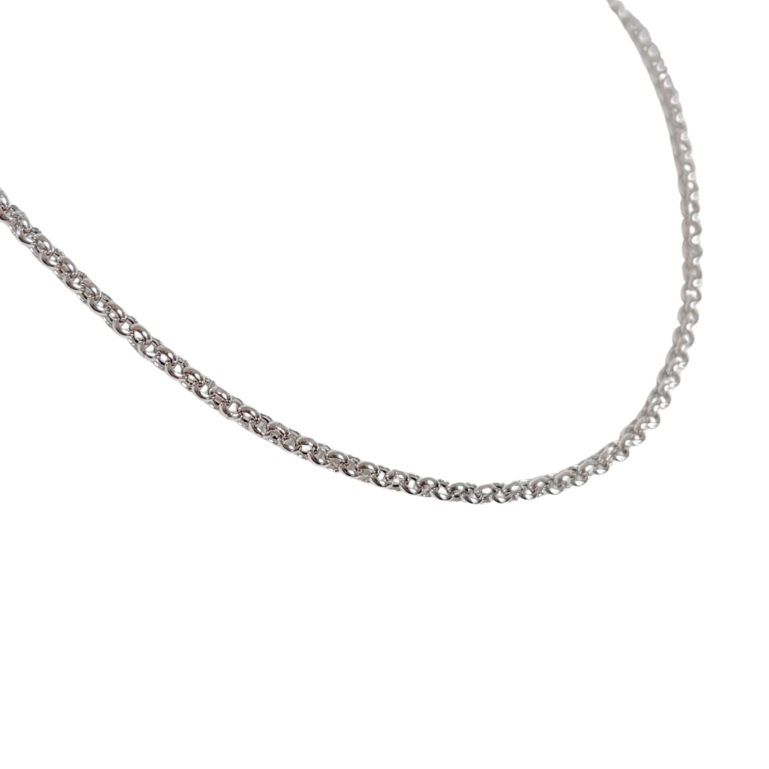 Chaîne Maille Jaseron - Or Blanc 750