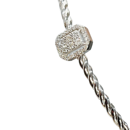 Bracelet - Or Blanc 750 & Diamants