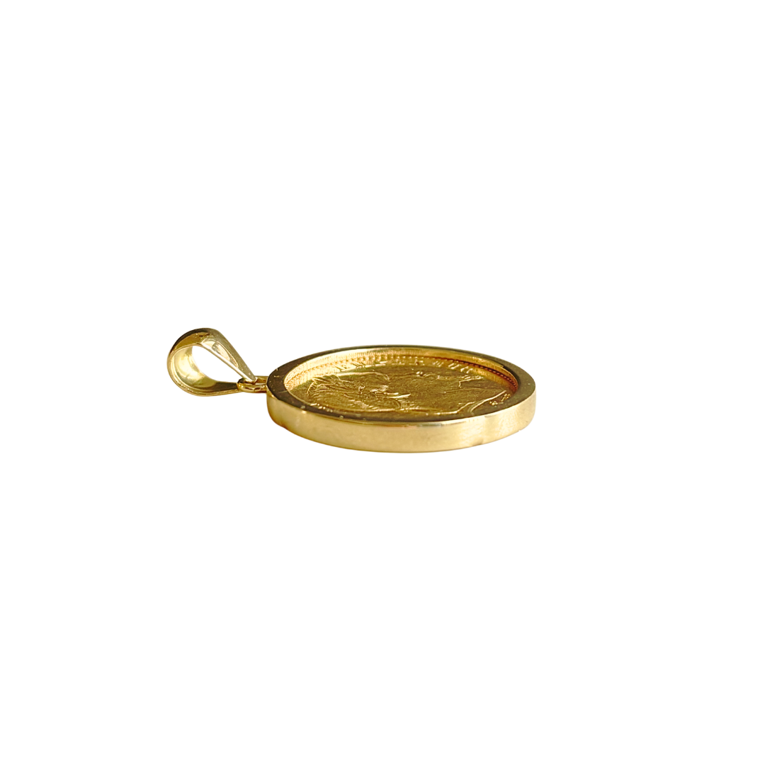 Pendentif Pièce - Or Jaune 750 & Pièce 20 Francs Napoléon