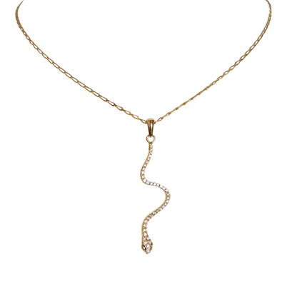 Collier Serpent - Or Jaune 750 & Diamants