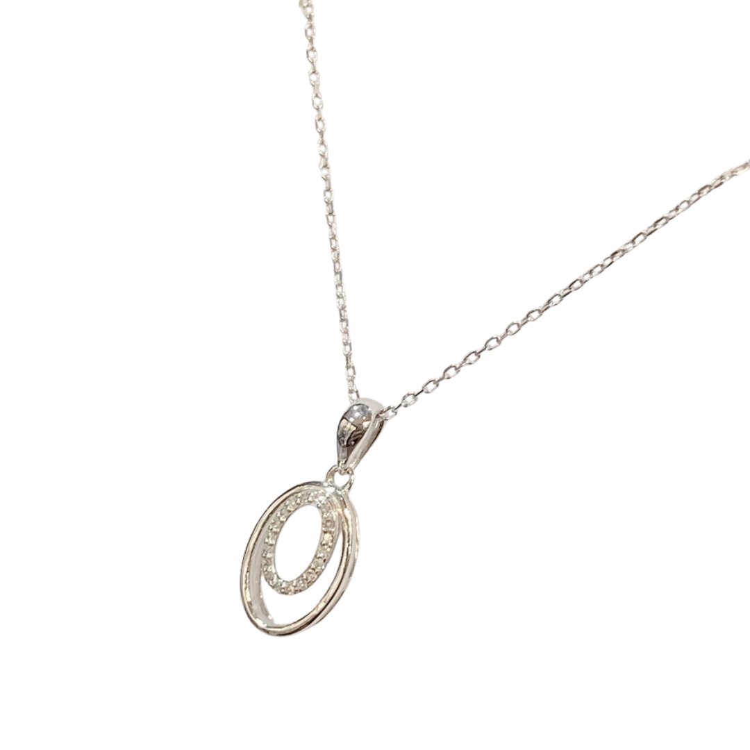 Necklace - 750 White Gold &amp; Diamonds