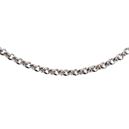 Chaîne Maille Jaseron - Or Blanc 750