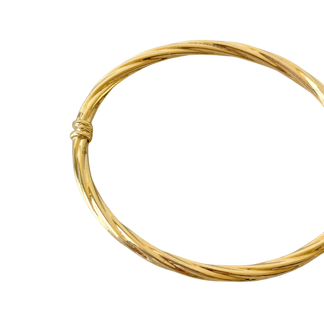 Bracelet Jonc Torsadé - Or Jaune 750