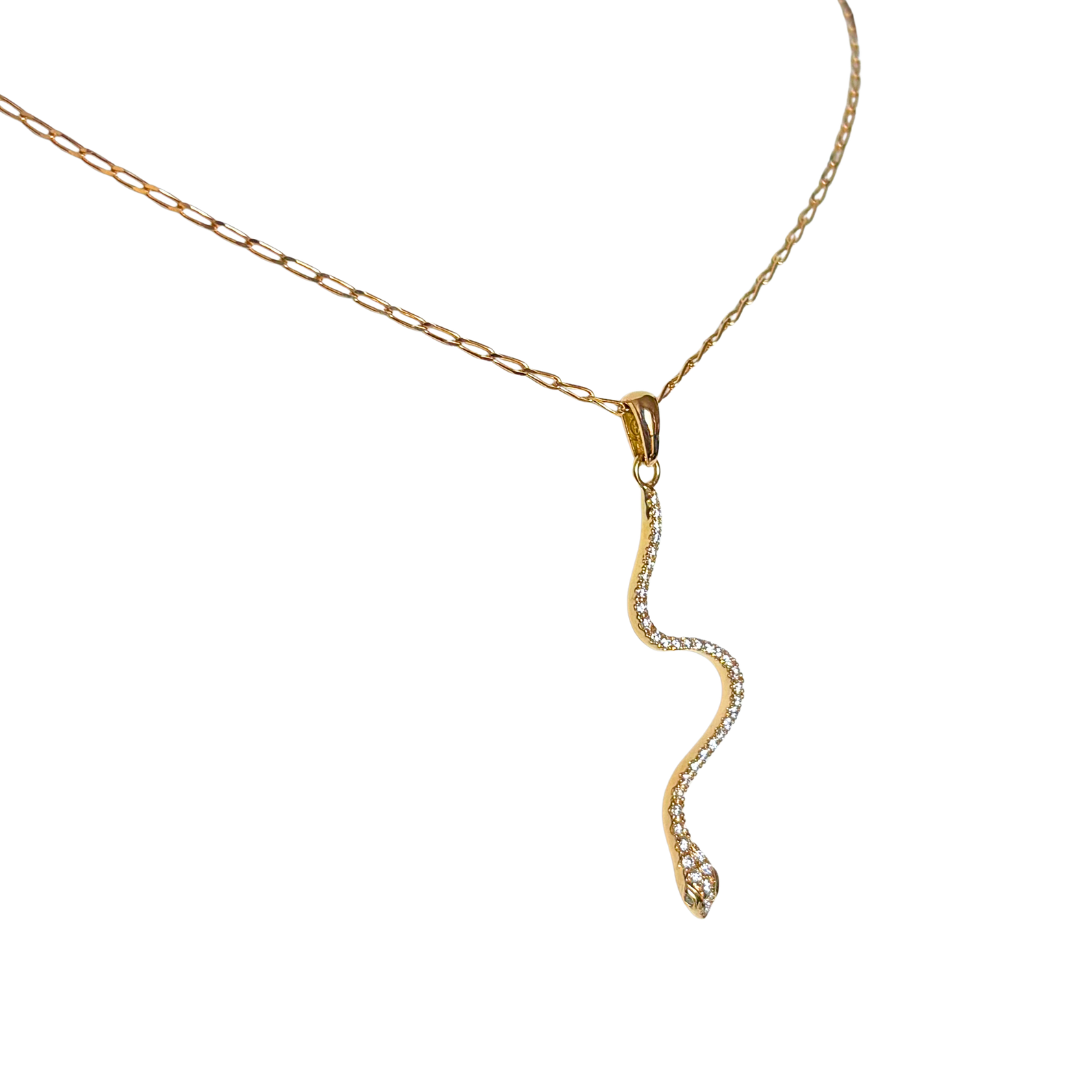 Collier Serpent - Or Jaune 750 & Diamants