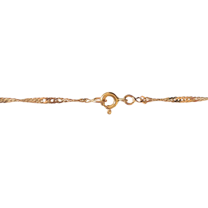 Collier Vintage - Or Jaune 750 & Émeraudes