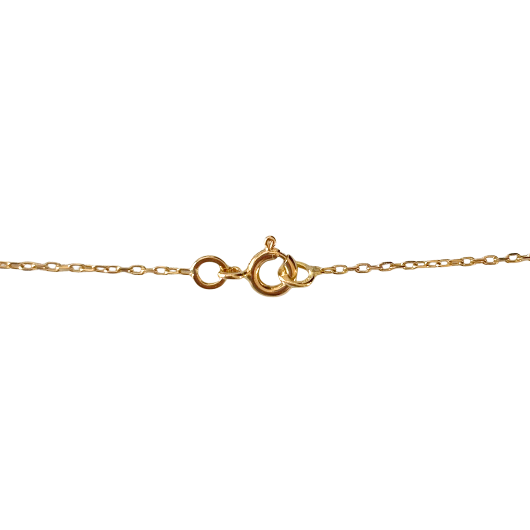 Collier Floral - Or Jaune 750 & Rubis