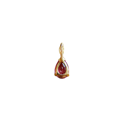 Pendentif Poire - Or Jaune Tourmaline & Diamant