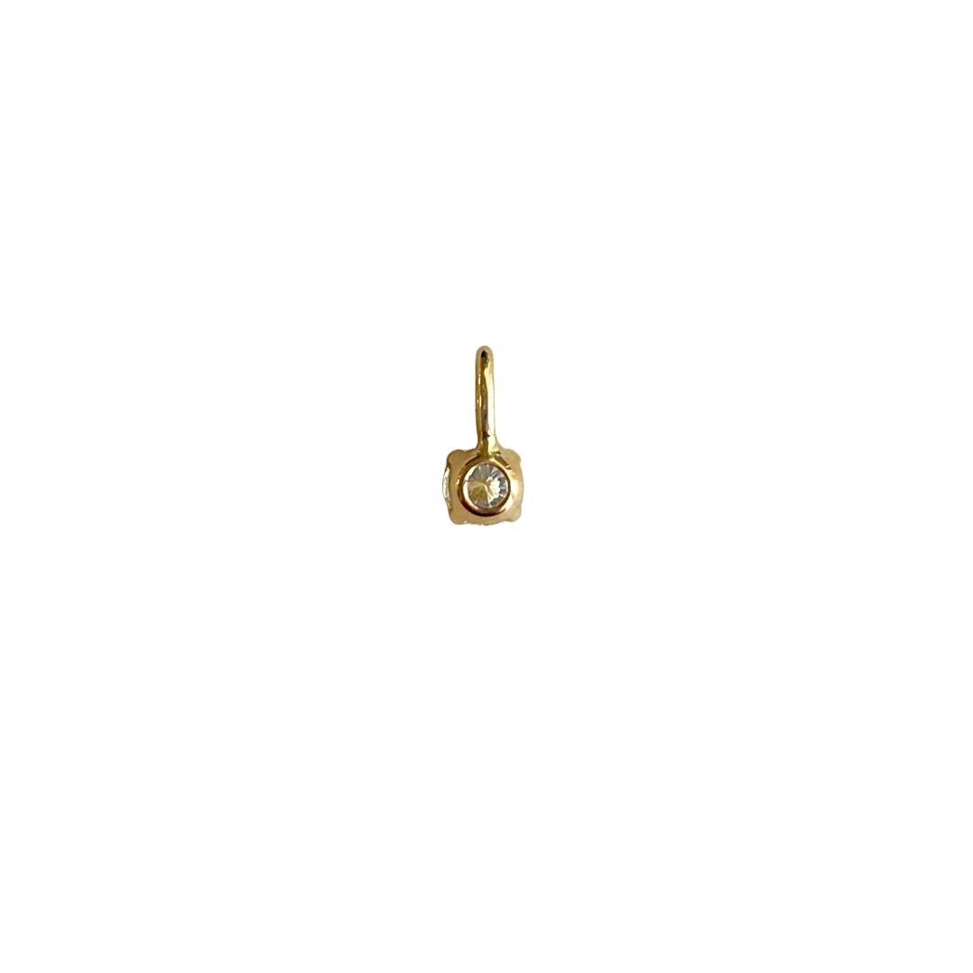 Pendentif Solitaire - Or Jaune 750 & Diamant