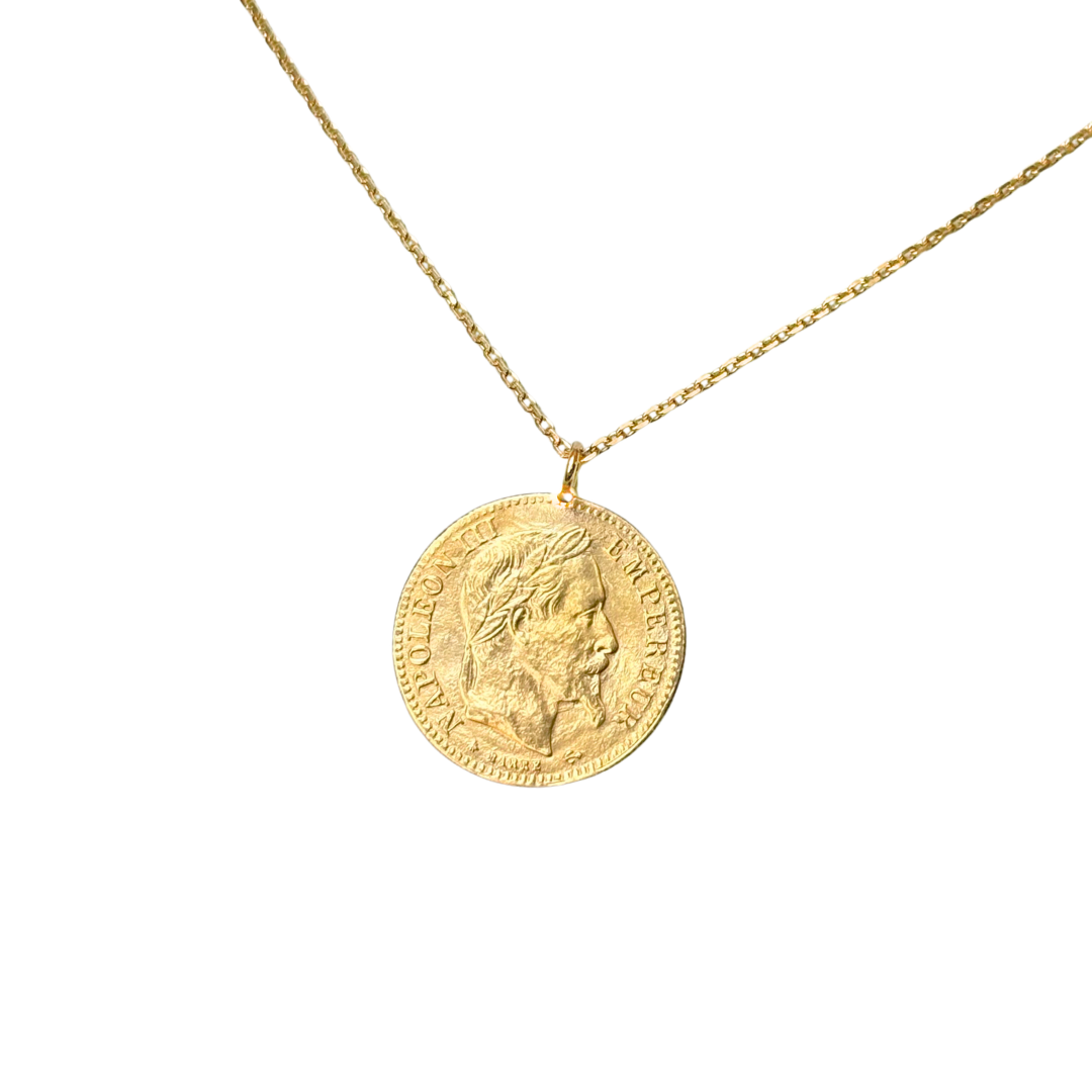 Collier Pièce - Or Jaune 750 & Pièce 10 Francs Napoléon