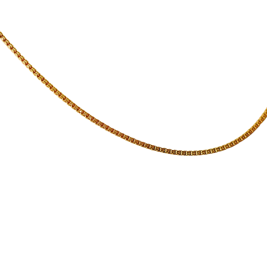 Chaîne maille carrée - Or Jaune 750
