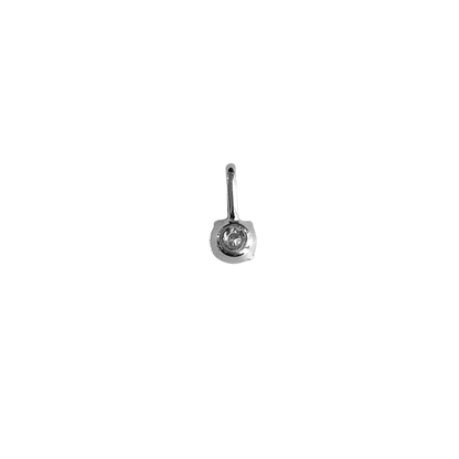 Pendentif Solitaire - Or Blanc 750 & Diamant
