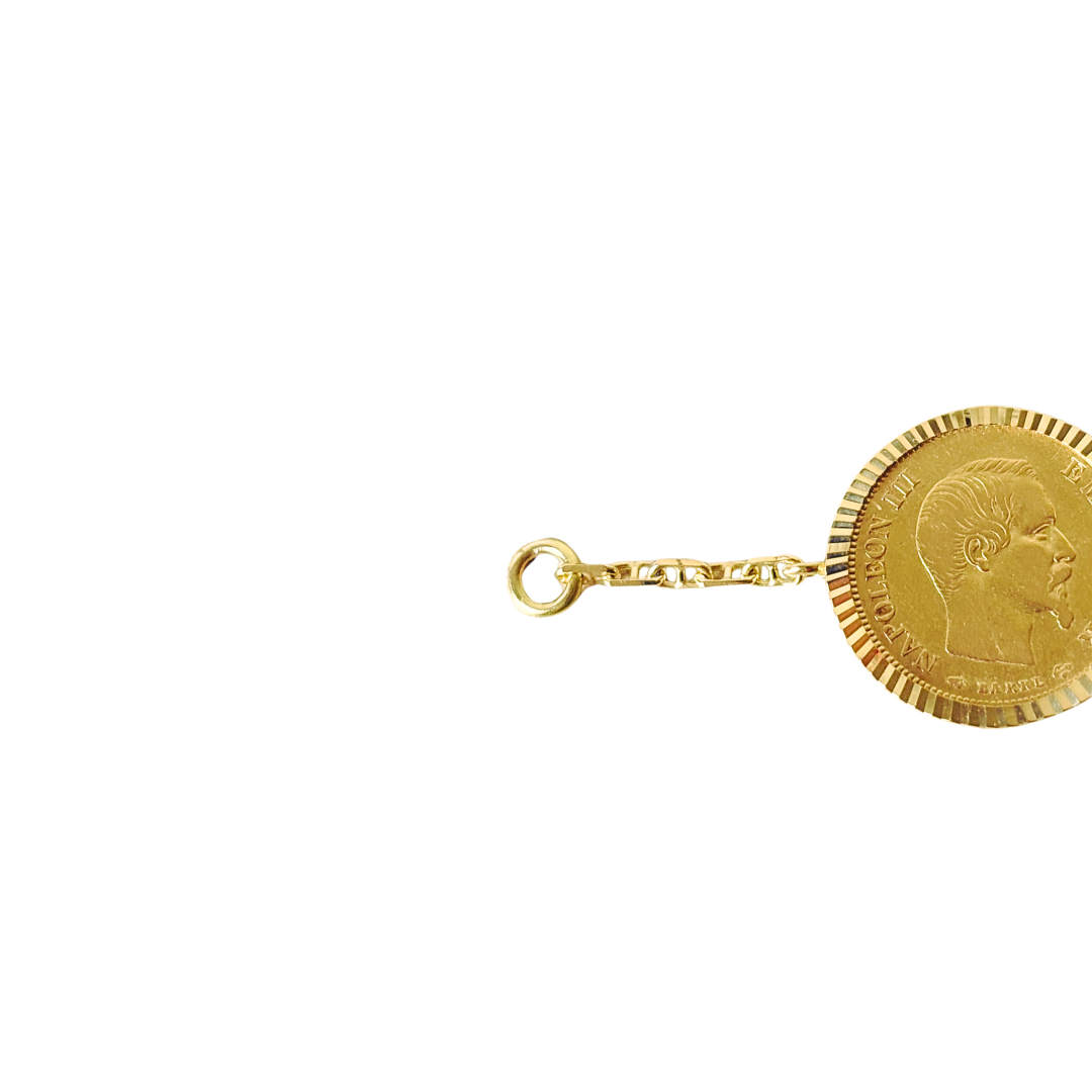 Bracelet Pièces - Or Jaune 750 & Pièces 10 Francs Napoléon