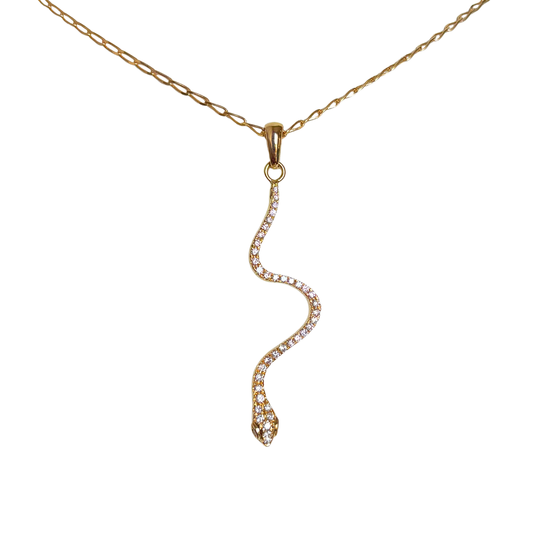 Collier Serpent - Or Jaune 750 & Diamants