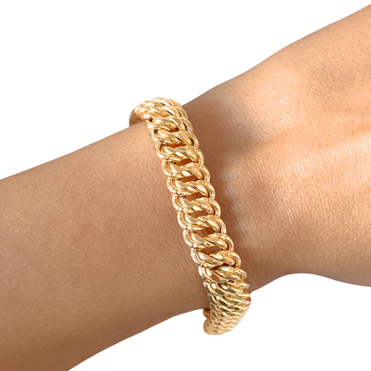 Bracelet Maille Américaine - Or Jaune 750