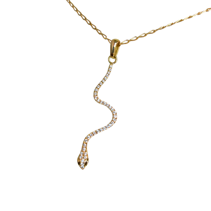 Collier Serpent - Or Jaune 750 & Diamants