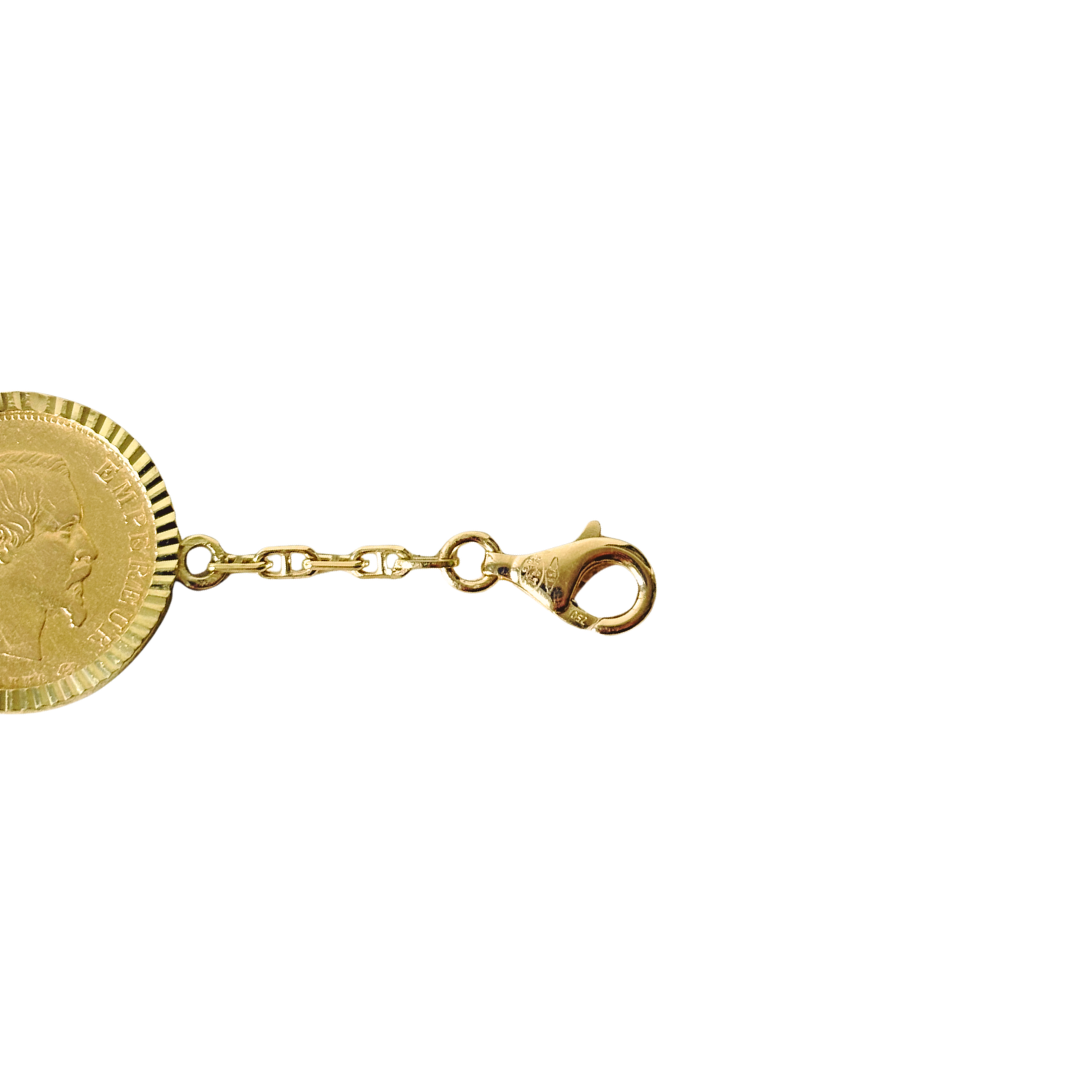 Bracelet Pièces - Or Jaune 750 & Pièces 10 Francs Napoléon