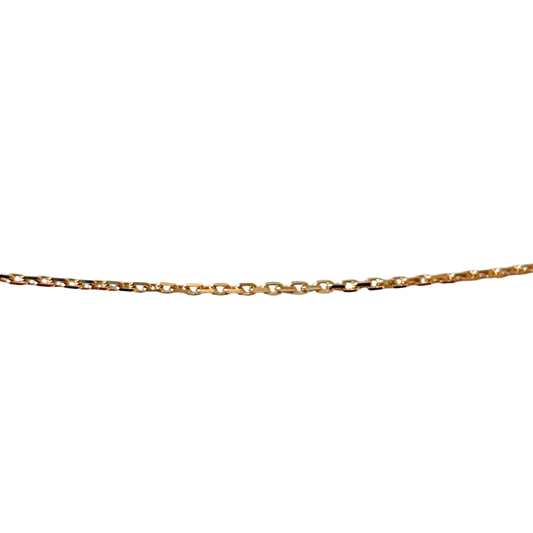 Collier Poire - Or Jaune 750 Rubis & Diamant