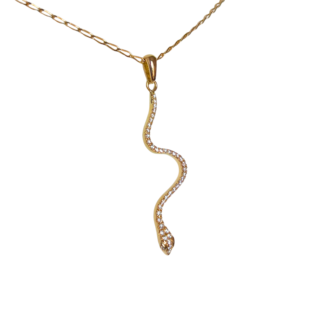 Collier Serpent - Or Jaune 750 & Diamants