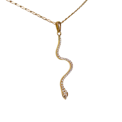 Collier Serpent - Or Jaune 750 & Diamants