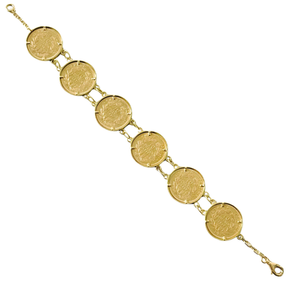 Bracelet Pièces - Or Jaune 750 & Pièces 10 Francs Napoléon