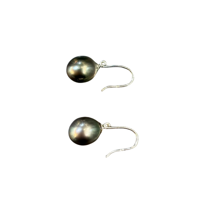 Boucles D'oreilles Pendantes - Or Blanc 750 & Perles Naturelles