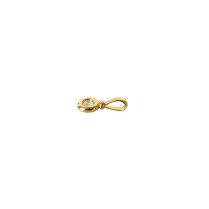 Pendentif Solitaire - Or Jaune 750 & Diamant