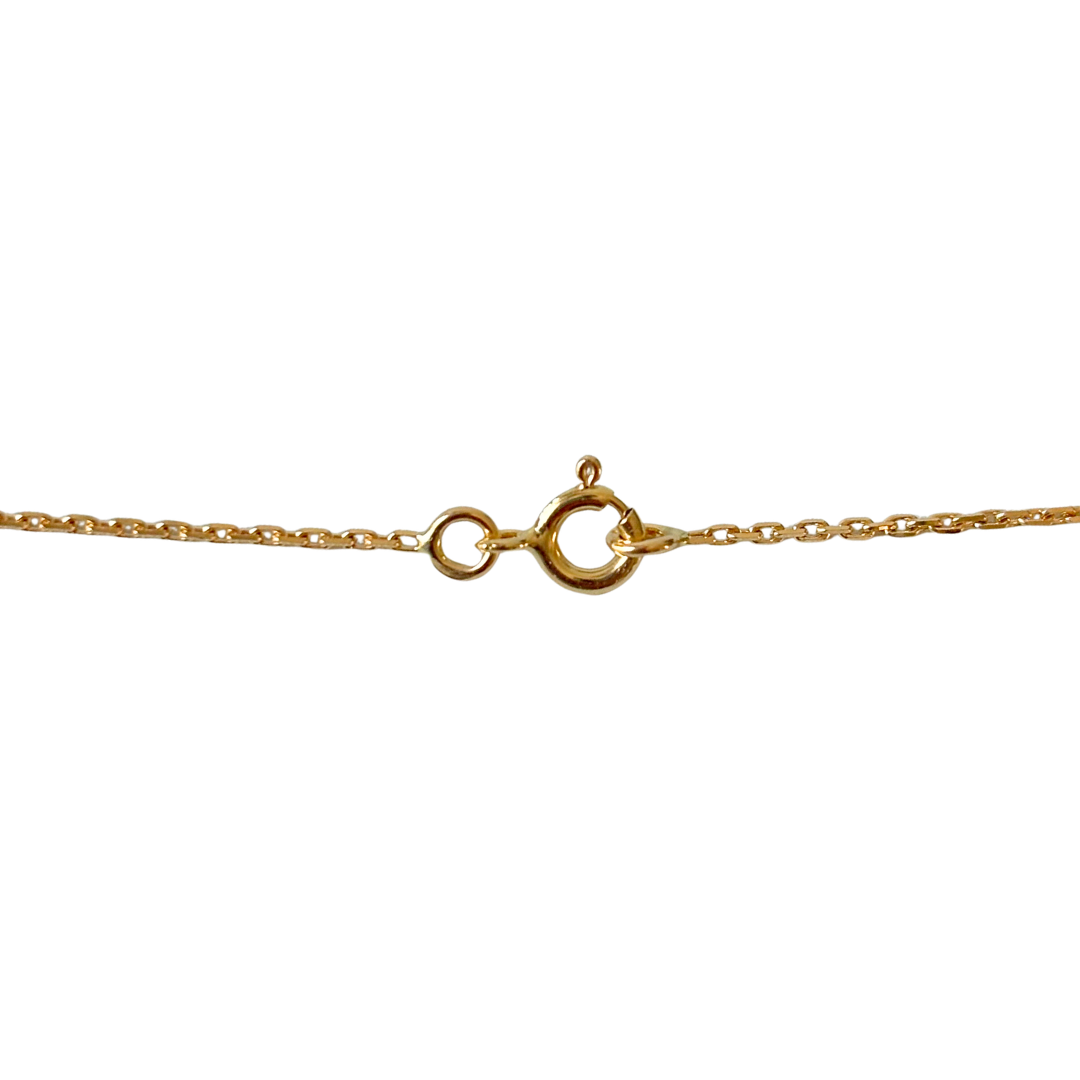 Collier Poire - Or Jaune 750 Rubis & Diamant
