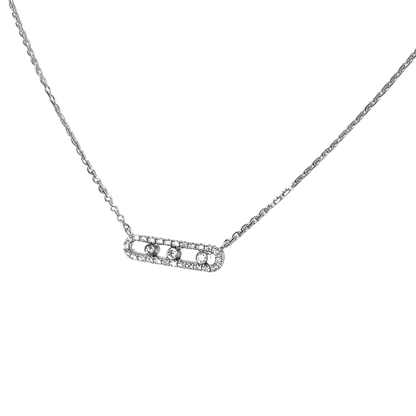 Collier Diamants - Or Blanc 750