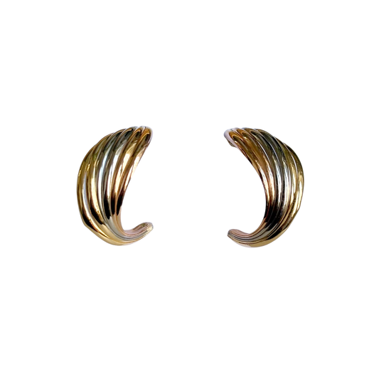 Boucles D'oreilles Créoles - 3 Ors 750