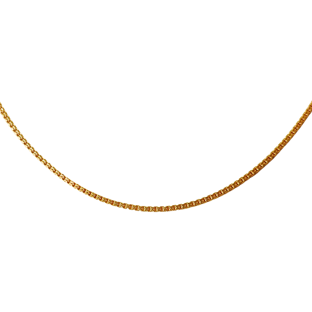 Chaîne maille carrée - Or Jaune 750
