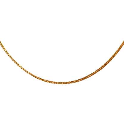 Chaîne maille carrée - Or Jaune 750