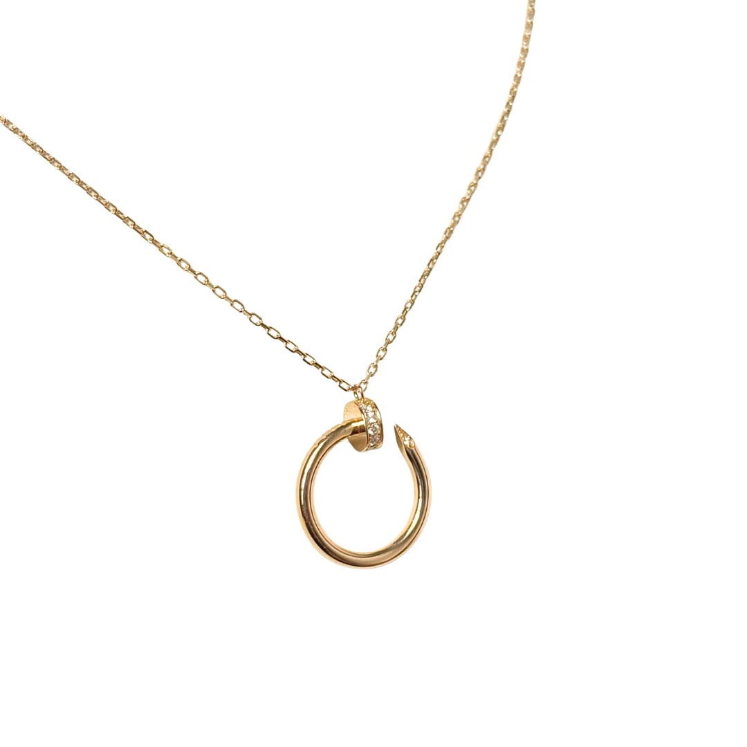 Collier Cartier Juste un Clou - Or Rose 750 & Diamants