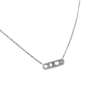 Collier Diamants - Or Blanc 750