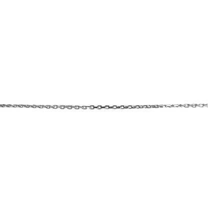 Collier Marguerite Vintage - Or Blanc 750 Saphir & Diamants
