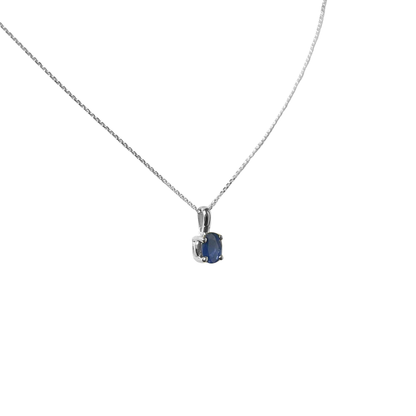 Collier Saphir - Or Blanc 750