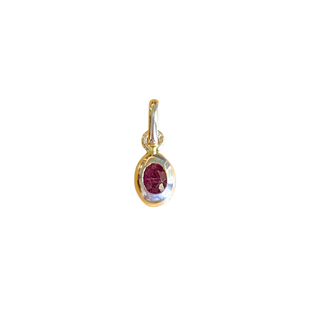 Pendentif Rubis - Or Jaune 750