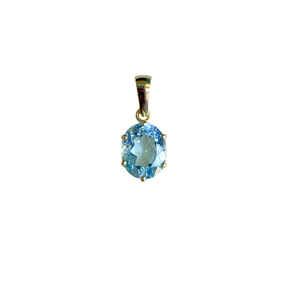 Pendentif Topaze - Or Jaune 750