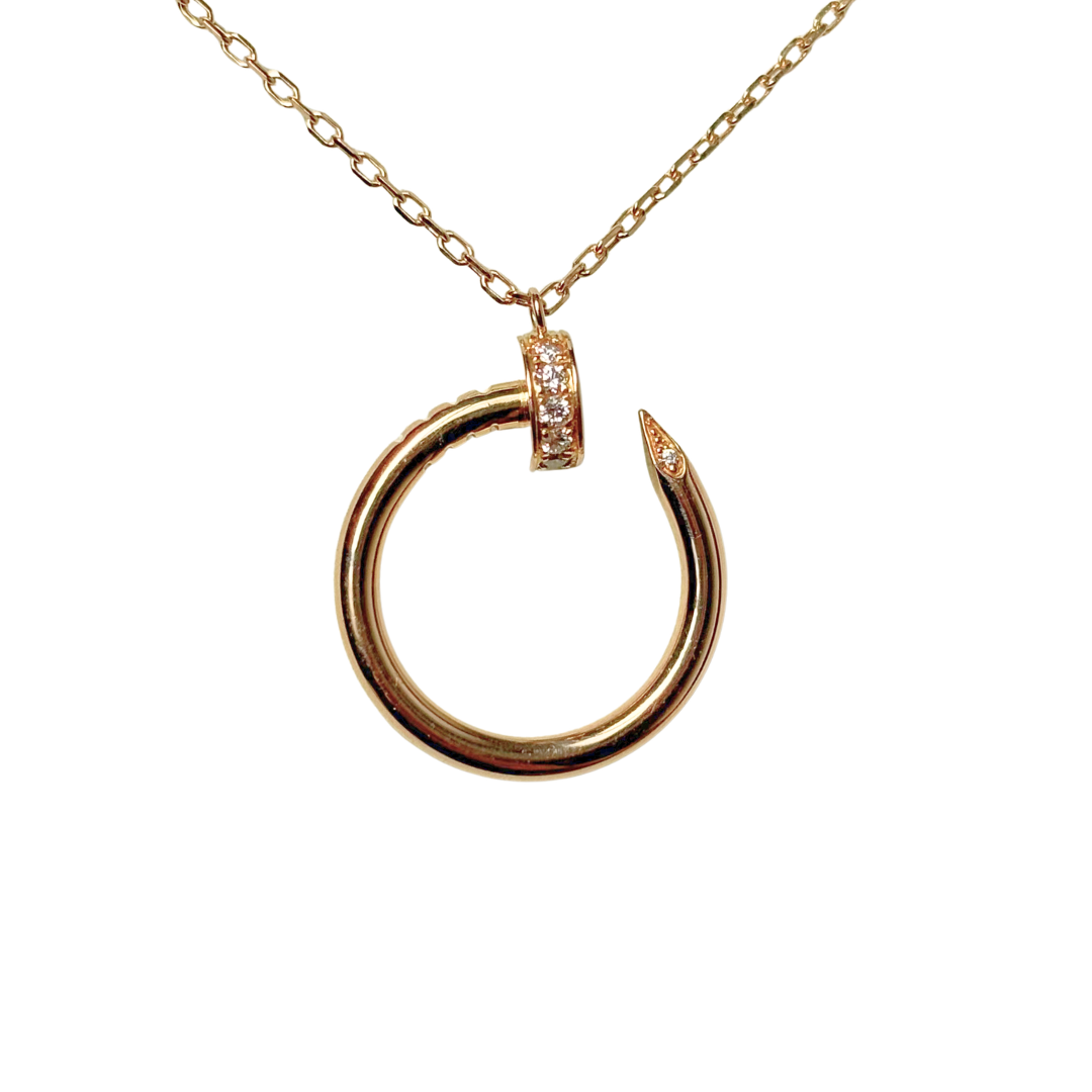 Collier Cartier Juste un Clou - Or Rose 750 & Diamants