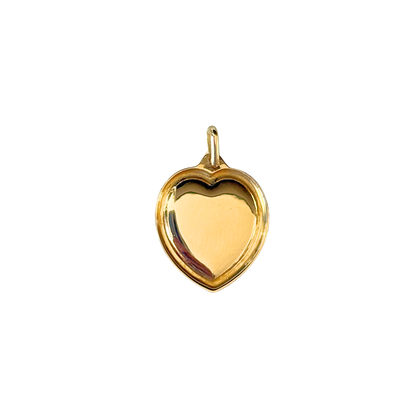 Pendentif Coeur Augis - Or Jaune 750 Rubis & Diamant