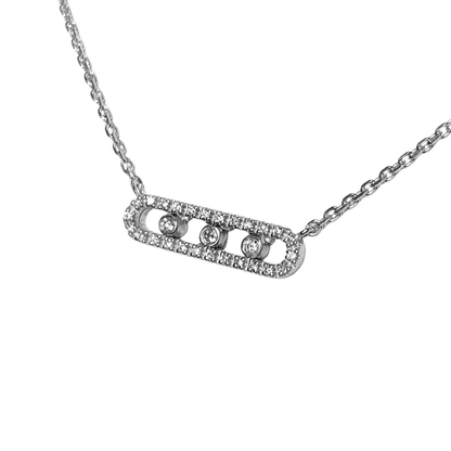 Collier Diamants - Or Blanc 750