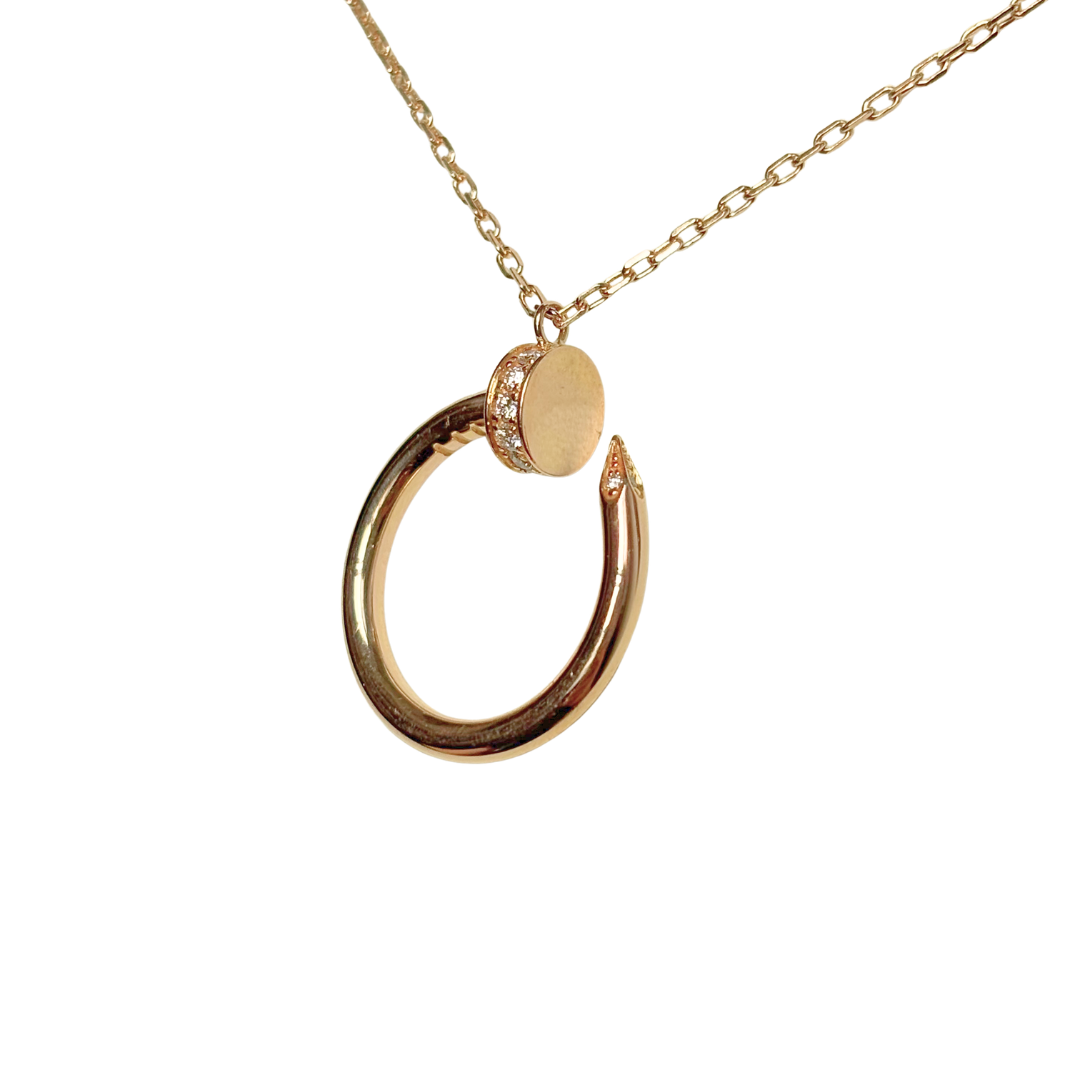 Collier Cartier Juste un Clou - Or Rose 750 & Diamants