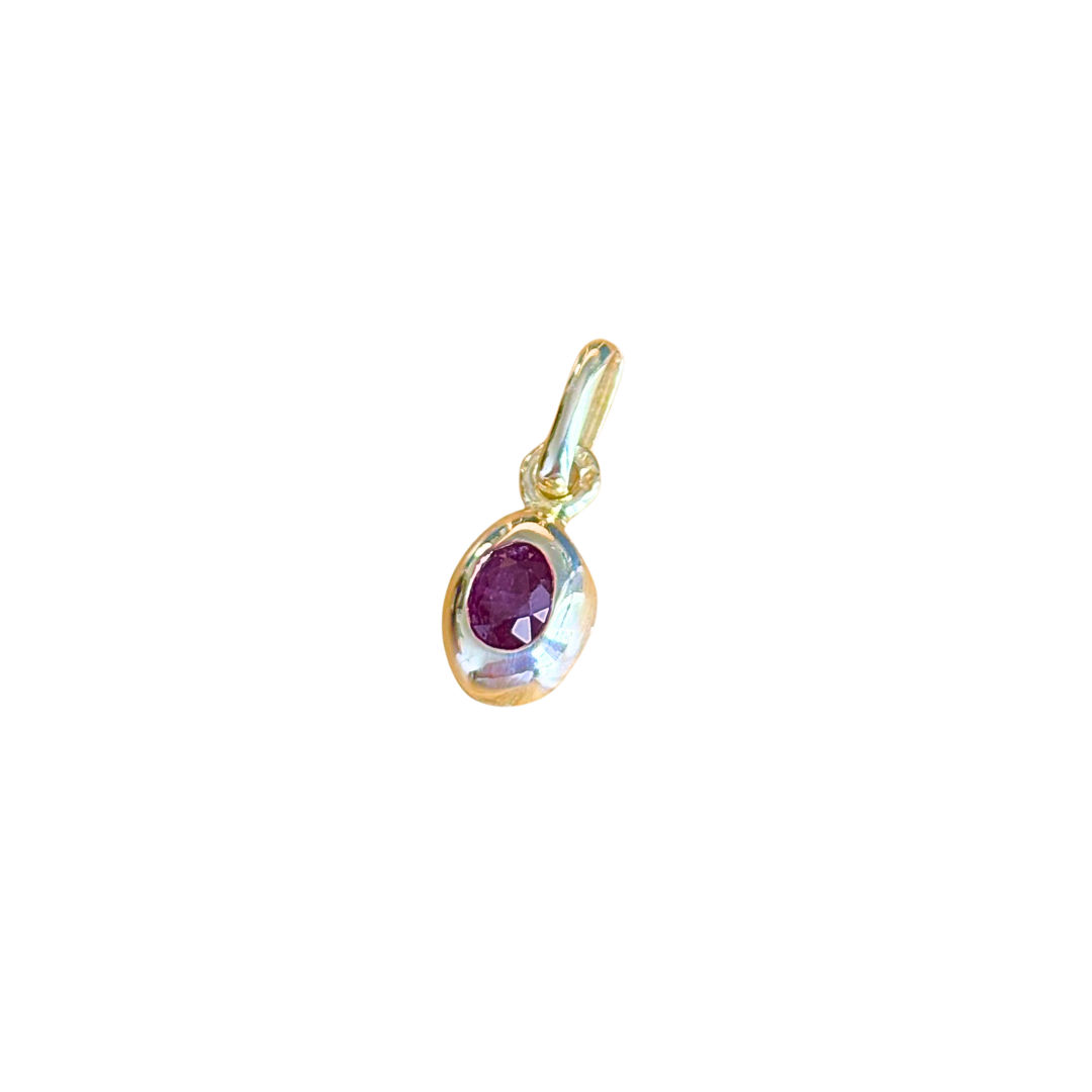 Pendentif Rubis - Or Jaune 750